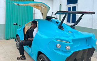 組圖：非洲青年自學成才 用廢品造新穎跑車