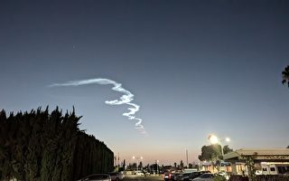 中加州火箭升空 尾跡雲南加和亞利桑那可見