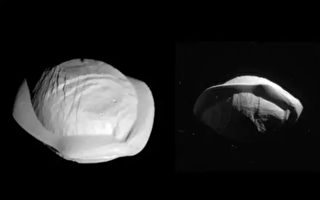 NASA公布图片：土星的卫星长得像馄饨？