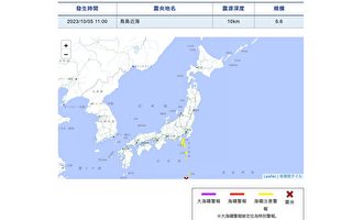 日本外海6.6級地震 氣象廳發海嘯警報