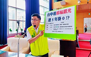 台中港邮轮旅客五年挂零 议员吁推“驳二特区”