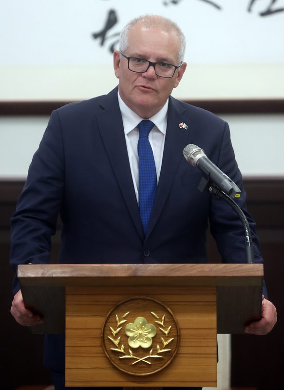 前澳洲總理莫里森：澳洲將堅定與台灣站在一起