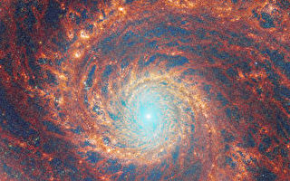韋伯望遠鏡拍攝到M51漩渦星系壯觀圖像