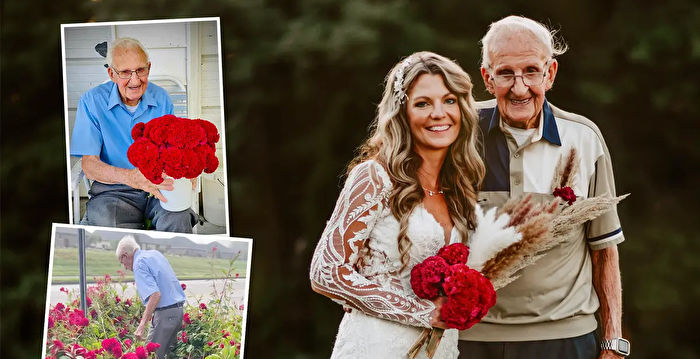 孙女即将大婚 94岁爷爷亲手为其种鲜花