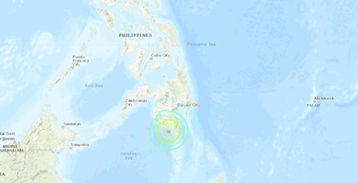 菲律宾南部发生6.7级海底强震