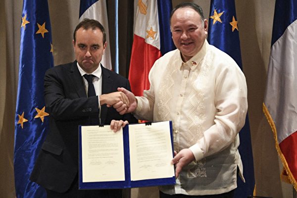 菲律宾和法国防长签意向书 促进两国防御合作