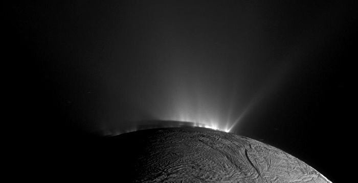 NASA’s Cassini Captures Enceladus Erupting Water Vapor and Key Ingredients for Life in 2010