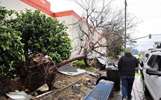 北加州突發龍捲風 建築物受損