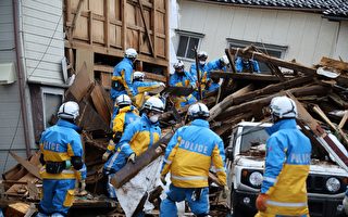 日本地震死亡人數上升至78人 25人失蹤