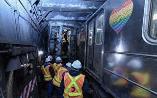 纽约地铁1号列车相撞 26人受轻伤