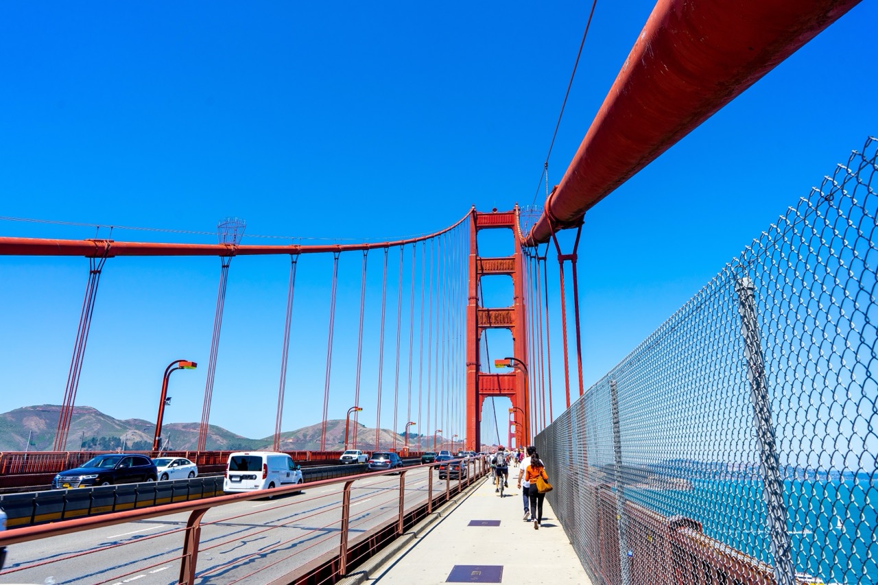 阻止桥上自杀旧金山斥巨资安装钢丝网| 金门大桥| 大纪元, image size:1280x853