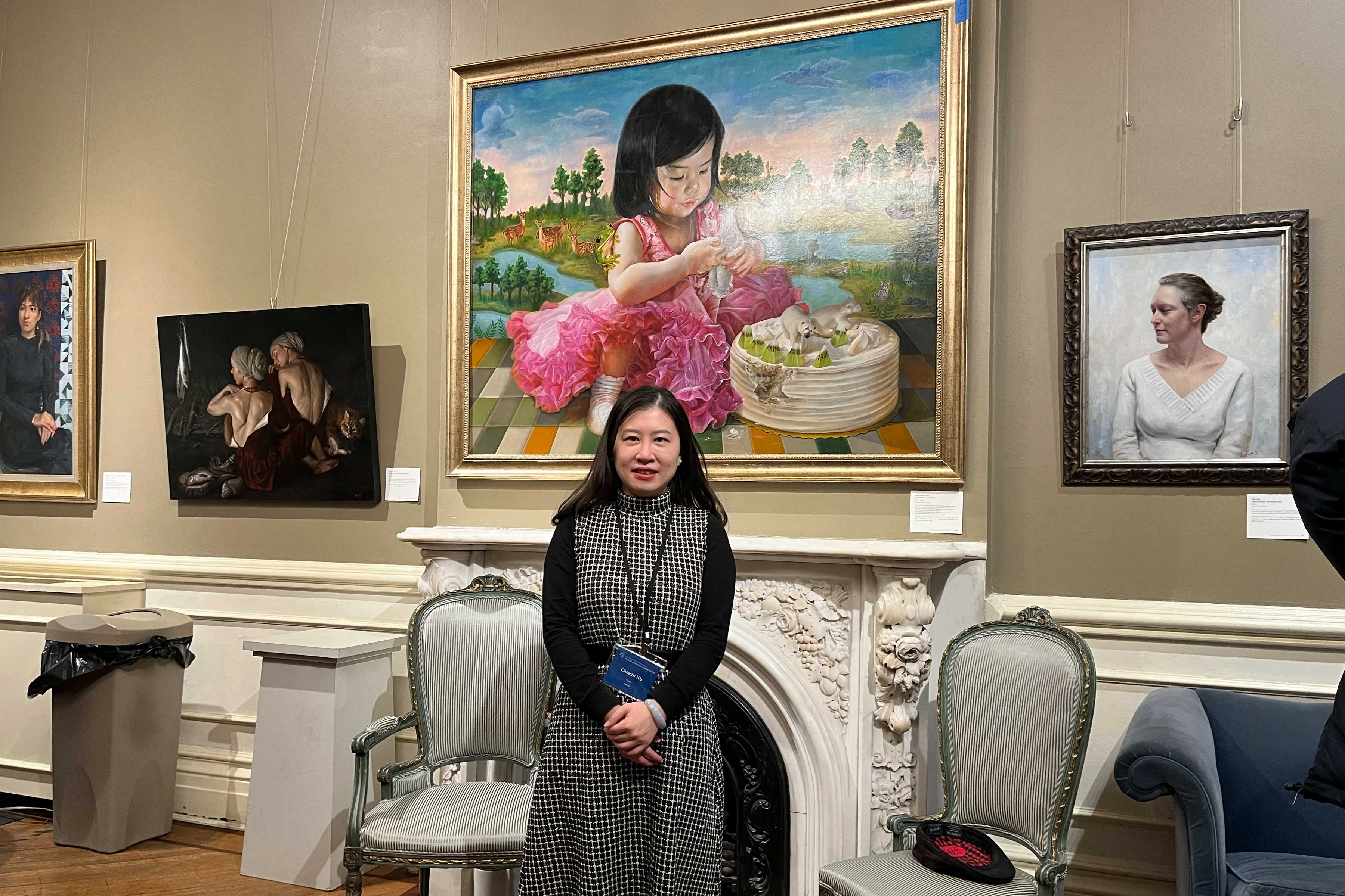 彩笔绘心声台画家童真画作获优秀奖| 新唐人油画大赛| 吴嘉绮| 绘画| 大纪元