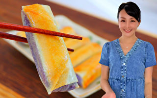 【美食天堂】紫薯春卷做法～煎一煎就十分酥脆美味！