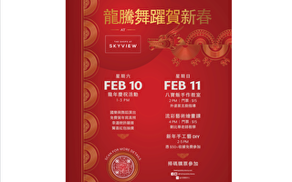龍騰舞躍 天景購物中心舉辦黃曆新年活動