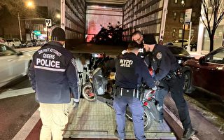 紐約王后區地檢與警局聯合行動 沒收逾40輛未登記摩托車