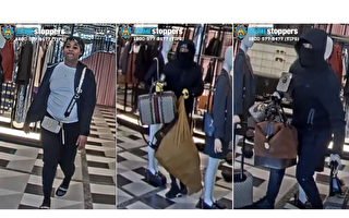 曼哈顿Gucci抢劫案 警方公开三名持枪劫匪照片
