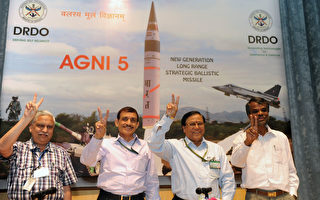 印度成功开发新型洲际弹道导弹 剑指中共