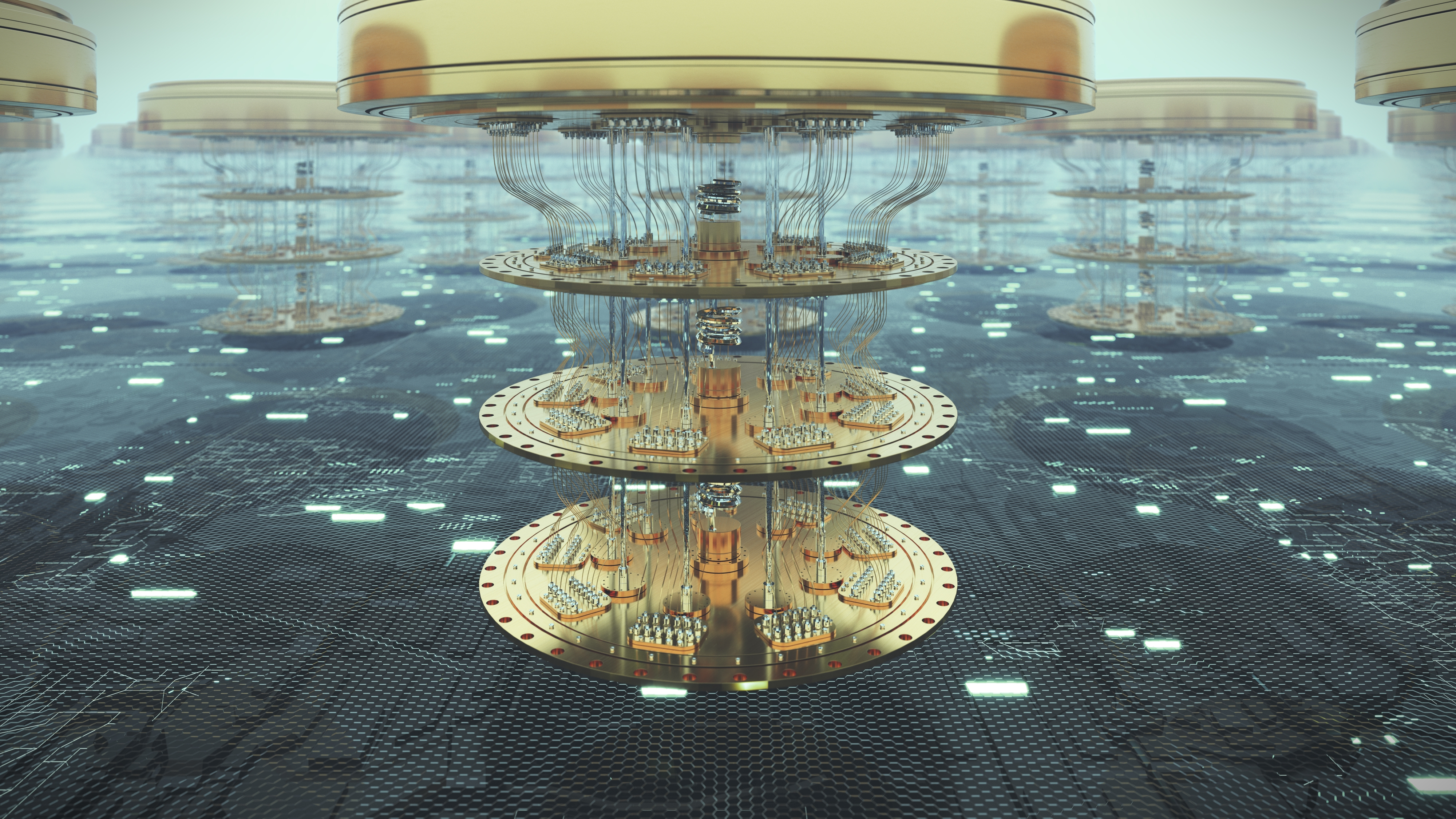 量子計算機示意圖。(Shutterstock)