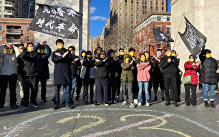 反对23条立法 纽约华人声援香港政治犯