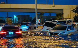 组图：阿联酋遭罕见暴雨袭击 至少一人遇难
