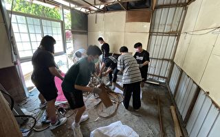 六龟高中学生揪团 助独居阿公重建家园
