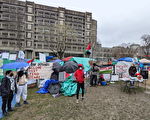 親巴學生紮營抗議 麥吉爾大學請求警方清理