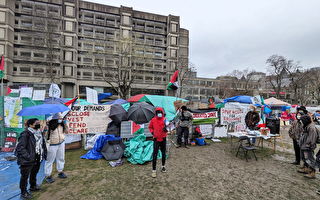 親巴學生紮營抗議 麥吉爾大學請求警方清理