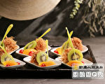 【廚娘香Q秀】果律金絲、牛肉水果捲和鳳尾蝦花球