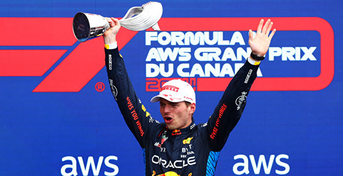 Max Verstappen Wins F1 Canadian Grand Prix Championship in Water Battle at Villeneuve Circuit in Montreal