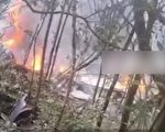 一架載3人直升機在江西凰崗鎮墜落起火 有傷亡