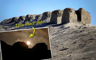 2300年前古人在沙漠造天文台 用太阳报时