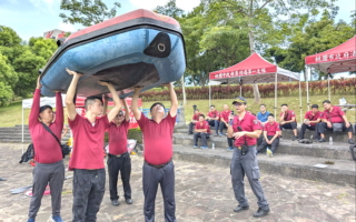 水域搶救演練 龜山區溺水救助演練強化救溺量能