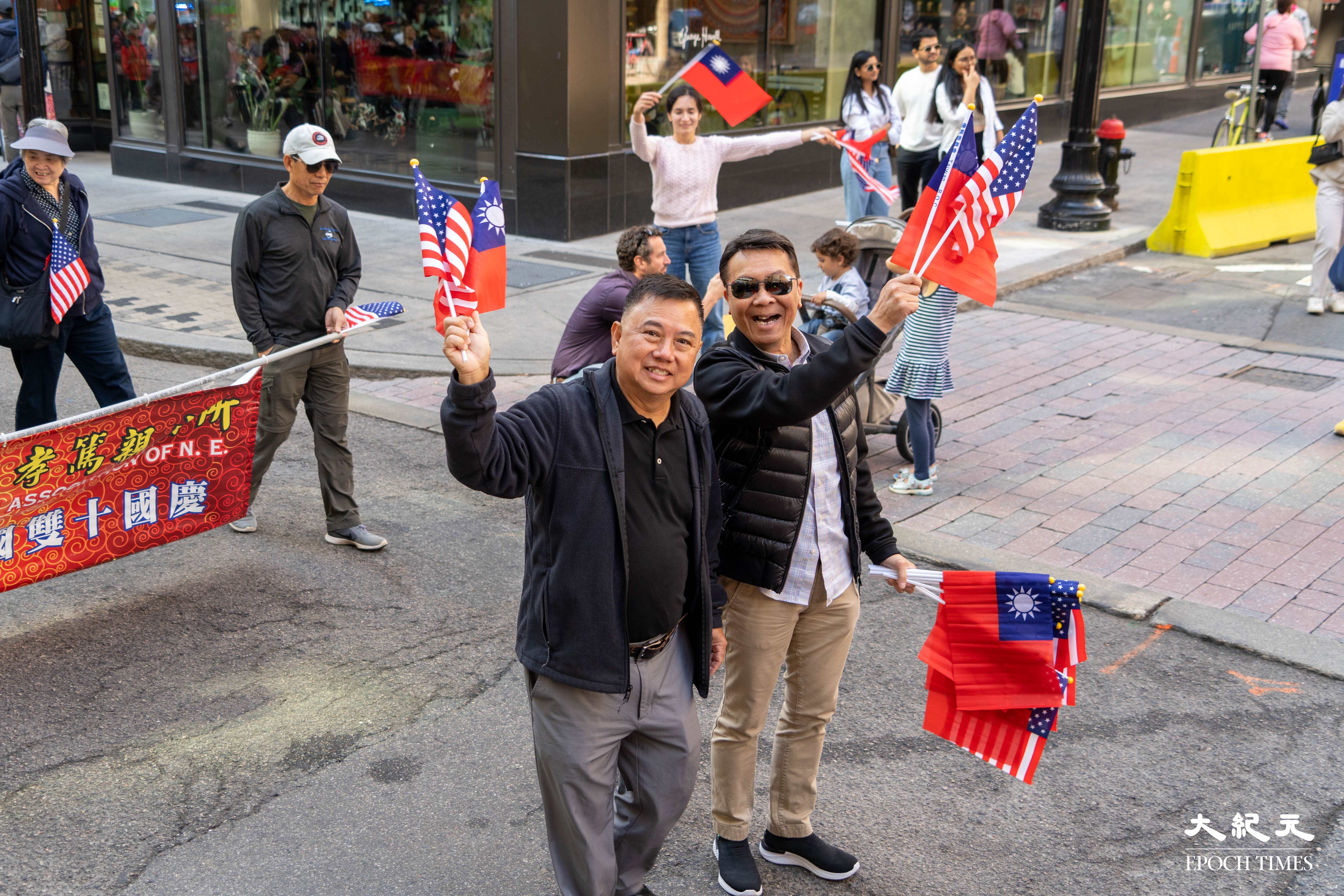 圖 組圖：波士頓千人遊行 慶中華民國雙十節