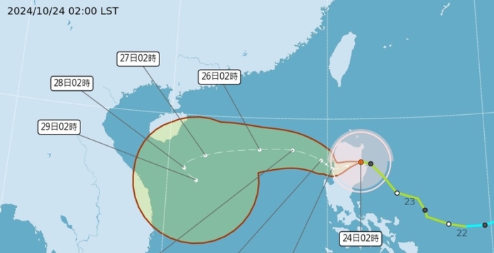 台专家：台风潭美外围环流影响 迎风面防豪雨