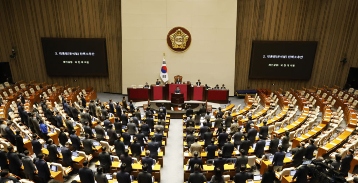 韩国总统尹锡悦弹劾案 未获国会通过