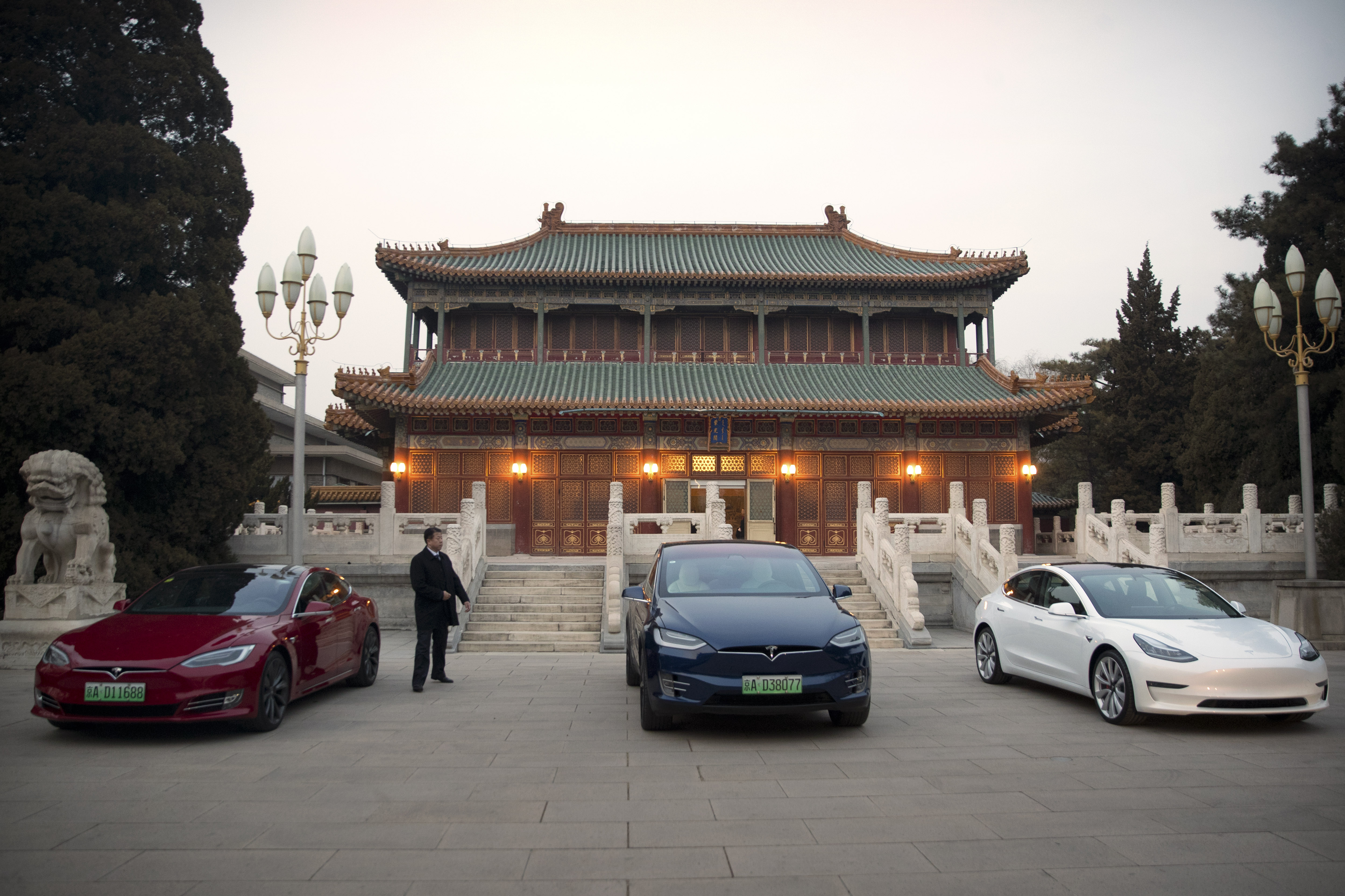 北京中南海大院。(Mark Schiefelbein/AFP via Getty Images)