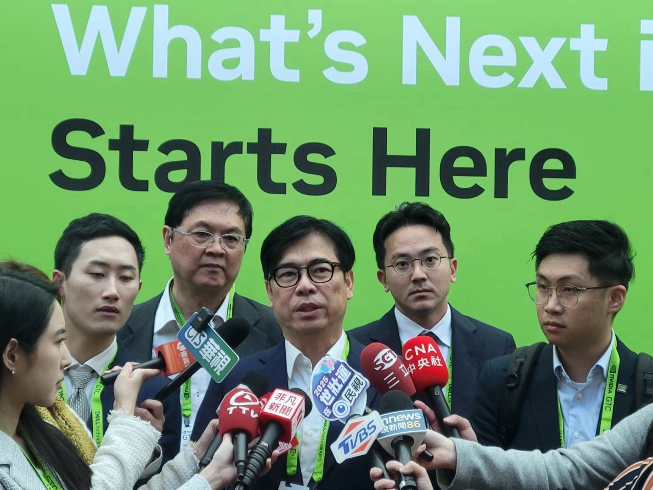 高雄市长为英伟达GTC大会增色| 高雄市长陈其迈| 台积电| 大纪元