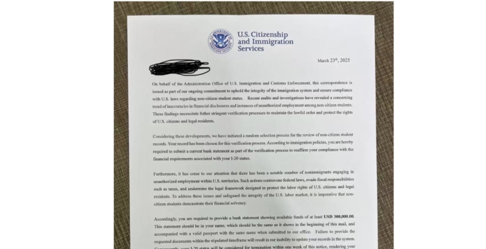 纽约中国留学生收假ICE传真 受惊扰