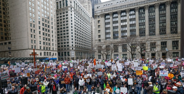 左翼团体再掀全美反川普示威潮