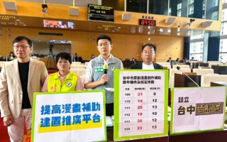 中市推原創漫畫補助 六年徵件量低惹議