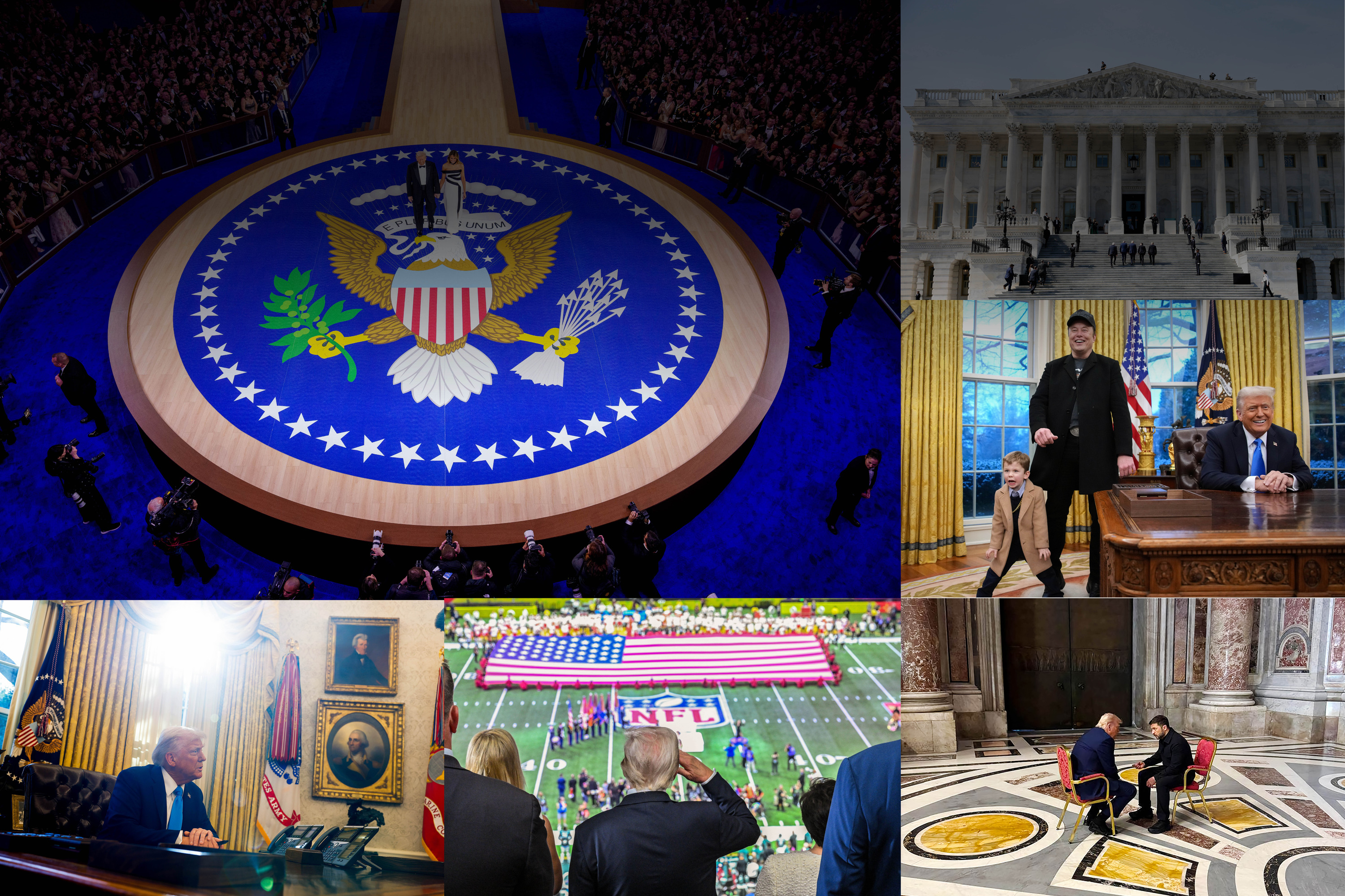 组图：川普上任满100天重要时刻一览| 行政命令| 马斯克| 梅拉尼娅| 大纪元