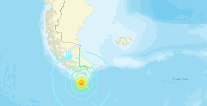 智利和阿根廷海岸7.4级地震 海啸预警发布