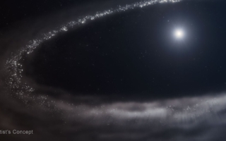 天文學家首次證實恆星周圍存在結晶狀水冰