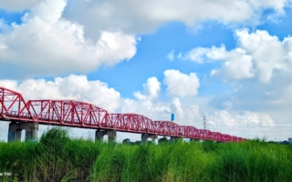 红影绿波之间 西螺大桥的夏日诗章