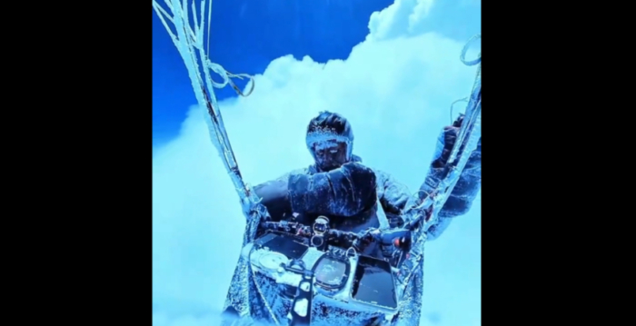 中国男滑翔飞行时被云吸到8598米高空 奇迹生还