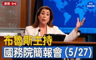 【直播】布魯斯主持國務院簡報會（5/27）