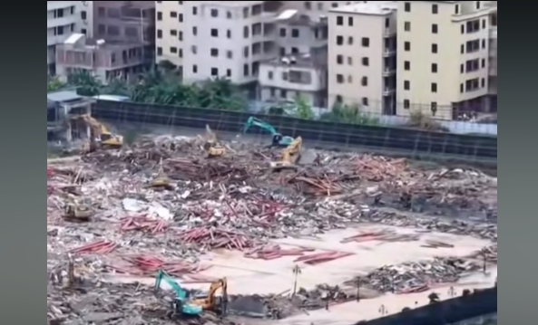 潮汕豪宅“英之园”一夜间被夷平 现场画面曝光