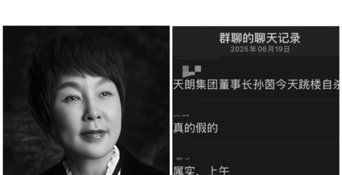 陕西知名地产商孙茵去世 网传跳楼身亡