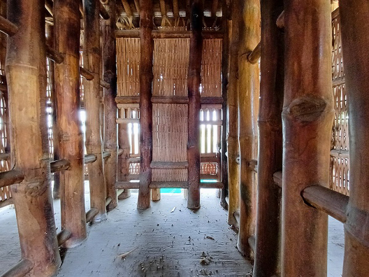 艺师李养搭建竹笼茨 唤起扛茨避走水患记忆 | 大纪元
