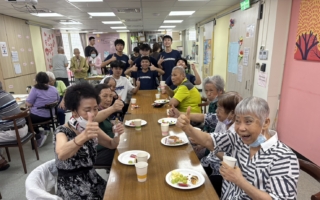 北榮桃園分院日照中心失智長輩歡享午茶時光